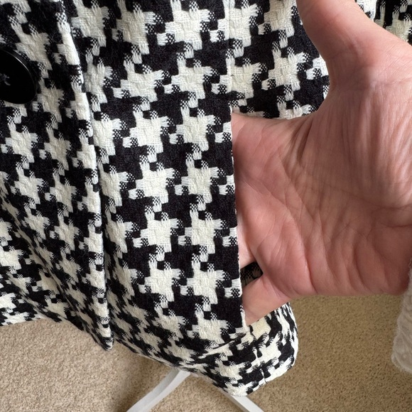 NWT Coldwater Creek Houndstooth Jacket in Black & White - Picture 4 of 10
